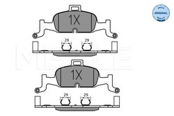 SET PLACUTE FRANA MEYLE 025 224 0216 - Compatibil cu AUDI