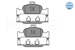 SET PLACUTE FRANA MEYLE 025 224 0216 - Compatibil cu AUDI