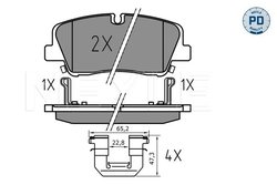 Set placute frana Meyle 025 224 1817/PD