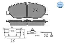Set placute frana Meyle 025 224 2020/PD