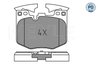 Set placute frana Meyle 025 224 2520/PD