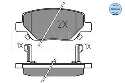 Set placute frana Meyle 025 224 4918