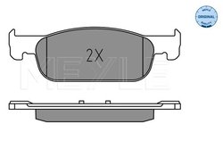 SET PLACUTE FRANA MEYLE 025 225 2517 - Compatibil cu DACIA, RENAULT