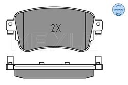 SET PLACUTE FRANA MEYLE 025 225 8818 - Compatibil cu CITROEN, FIAT, OPEL, PEUGEOT, TOYOTA, VAUXHALL