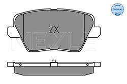 SET PLACUTE FRANA MEYLE 025 226 7516 - Compatibil cu HYUNDAI, KIA