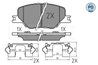 Set placute frana Meyle 025 228 3819/PD