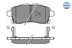 SET PLACUTE FRANA MEYLE 025 228 5015 - Compatibil cu SUZUKI