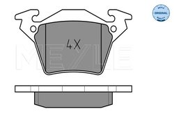 SET PLACUTE FRANA MEYLE 025 230 2017 - Compatibil cu MERCEDES-BENZ