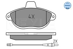 SET PLACUTE FRANA MEYLE 025 230 4218/W - Compatibil cu CITROEN, FIAT, PEUGEOT