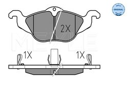 SET PLACUTE FRANA MEYLE 025 230 6317/W - Compatibil cu OPEL, VAUXHALL