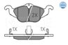 SET PLACUTE FRANA MEYLE 025 230 6317/W - Compatibil cu OPEL, VAUXHALL