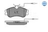 SET PLACUTE FRANA MEYLE 025 231 2419/W - Compatibil cu CITROEN, PEUGEOT