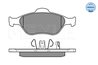 SET PLACUTE FRANA MEYLE 025 232 0217/W - Compatibil cu DAIHATSU, TOYOTA