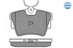 SET PLACUTE FRANA MEYLE 025 232 2416/W - Compatibil cu VW