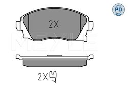 SET PLACUTE FRANA MEYLE 025 232 2517/PD - Compatibil cu OPEL, VAUXHALL