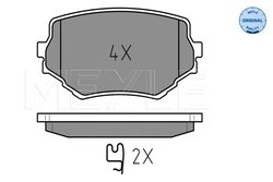Set placute frana Meyle 025 233 1414/W