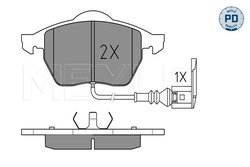 SET PLACUTE FRANA MEYLE 025 233 9219/PD - Compatibil cu AUDI, SEAT, SKODA, VW