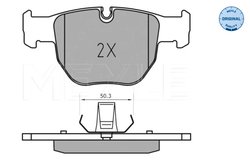 SET PLACUTE FRANA MEYLE 025 233 9719 - Compatibil cu LAND ROVER