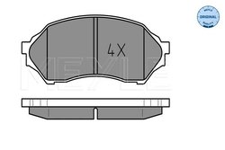 SET PLACUTE FRANA MEYLE 025 234 9016 - Compatibil cu MAZDA