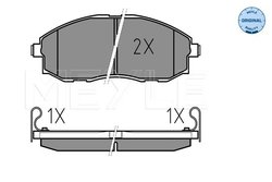 Set placute frana Meyle 025 235 3617/W