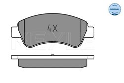 SET PLACUTE FRANA MEYLE 025 235 9919 - Compatibil cu CITROEN, DS, OPEL, PEUGEOT, VAUXHALL