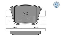 SET PLACUTE FRANA MEYLE 025 236 2016/PD - Compatibil cu TOYOTA