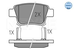Set placute frana Meyle 025 236 2016/W