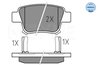 Set placute frana Meyle 025 236 2016/W