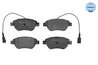 SET PLACUTE FRANA MEYLE 025 237 0617/W - Compatibil cu ABARTH, ALFA ROMEO, CITROEN, FIAT, PEUGEOT