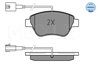 SET PLACUTE FRANA MEYLE 025 237 0617/W - Compatibil cu ABARTH, ALFA ROMEO, CITROEN, FIAT, PEUGEOT