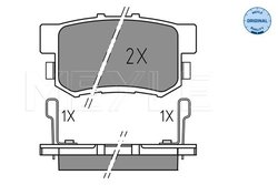 Set placute frana Meyle 025 237 3615