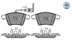 SET PLACUTE FRANA MEYLE 025 237 4619/PD - Compatibil cu VW