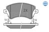 Set placute frana Meyle 025 237 6617/W