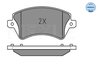 Set placute frana Meyle 025 237 6617/W