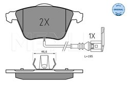 Set placute frana Meyle 025 240 2120