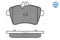 SET PLACUTE FRANA MEYLE 025 240 7719 - Compatibil cu MERCEDES-BENZ