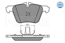 SET PLACUTE FRANA MEYLE 025 240 7920 - Compatibil cu JAGUAR