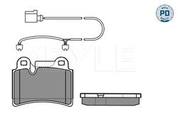 SET PLACUTE FRANA MEYLE 025 240 9717/PD - Compatibil cu VW