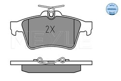 SET PLACUTE FRANA MEYLE 025 241 3716 - Compatibil cu CADILLAC, CITROEN, DAIMLER, FORD, JAGUAR, OPEL, RENAULT, SAAB, VAUXHALL
