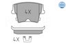 SET PLACUTE FRANA MEYLE 025 241 6318 - Compatibil cu CHRYSLER, LANCIA