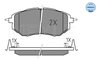 Set placute frana Meyle 025 242 2218/W