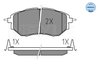 Set placute frana Meyle 025 242 2218/W
