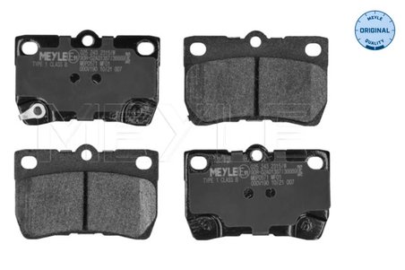 Set placute frana Meyle 025 243 2315/W