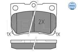 Set placute frana Meyle 025 243 2315/W