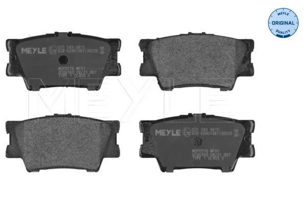 Set placute frana Meyle 025 243 3815