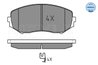 Set placute frana Meyle 025 243 4617/W