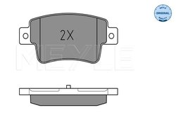 Set placute frana Meyle 025 243 4917/W