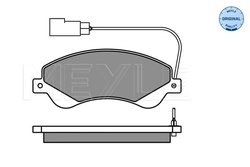 Set placute frana Meyle 025 244 8518/W