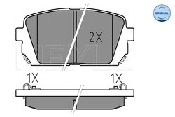 SET PLACUTE FRANA MEYLE 025 244 9116/W - Compatibil cu KIA