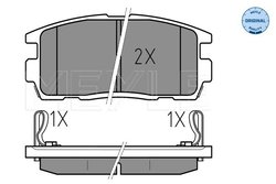 SET PLACUTE FRANA MEYLE 025 244 9815/W - Compatibil cu CHEVROLET, OPEL, VAUXHALL